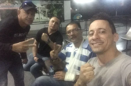 Membros da Agepen após acidente na Paraíba 