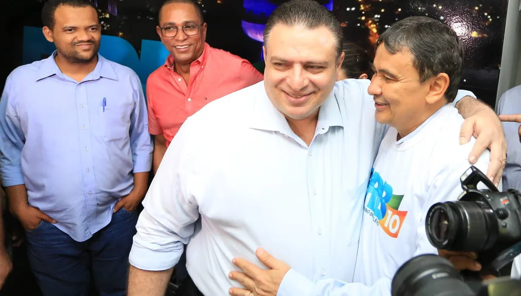 Deputado estadual Gessivaldo Isaías e Governador Wellington Dias