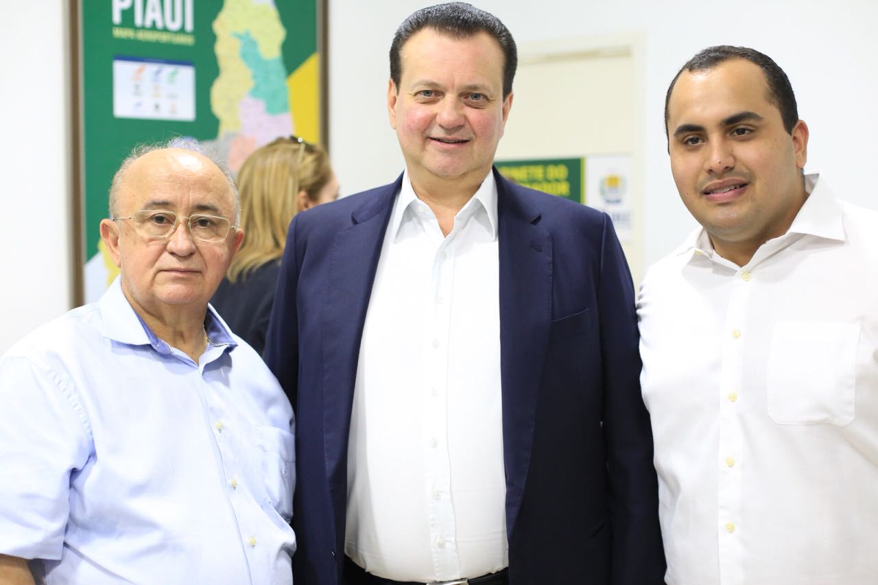 Deputado Júlior César, ministro Gilberto Kassab e deputado Georgeano