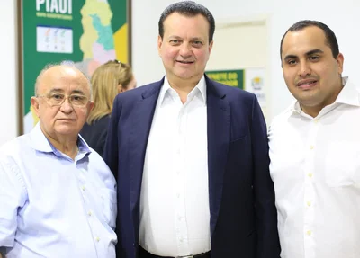 Deputado Júlior César, ministro Gilberto Kassab e deputado Georgeano