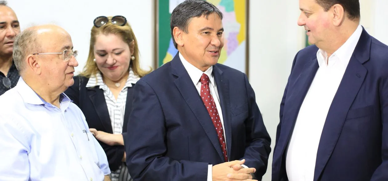 Júlio César, Wellington Dias e Gilberto Kassab