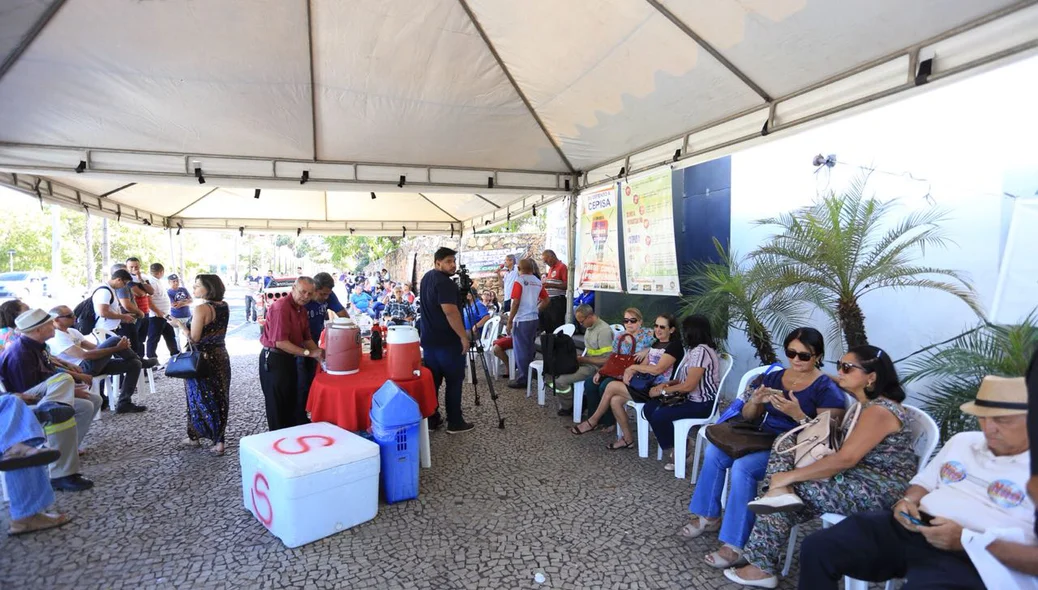 Manifestação dos trabalhadores da Cepisa