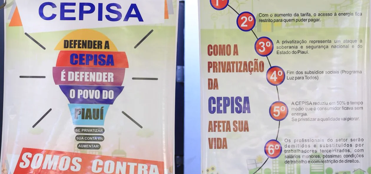 Trabalhadores da Cepisa paralisam atividades em protesto