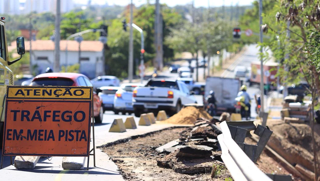 Tráfego na pista interrompido