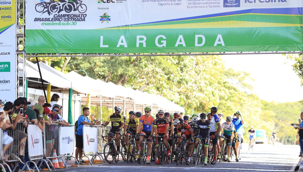 Largada do Campeonato Brasileiro de Ciclismo 
