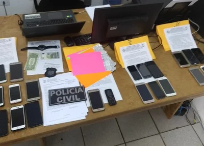 Celulares apreendidos