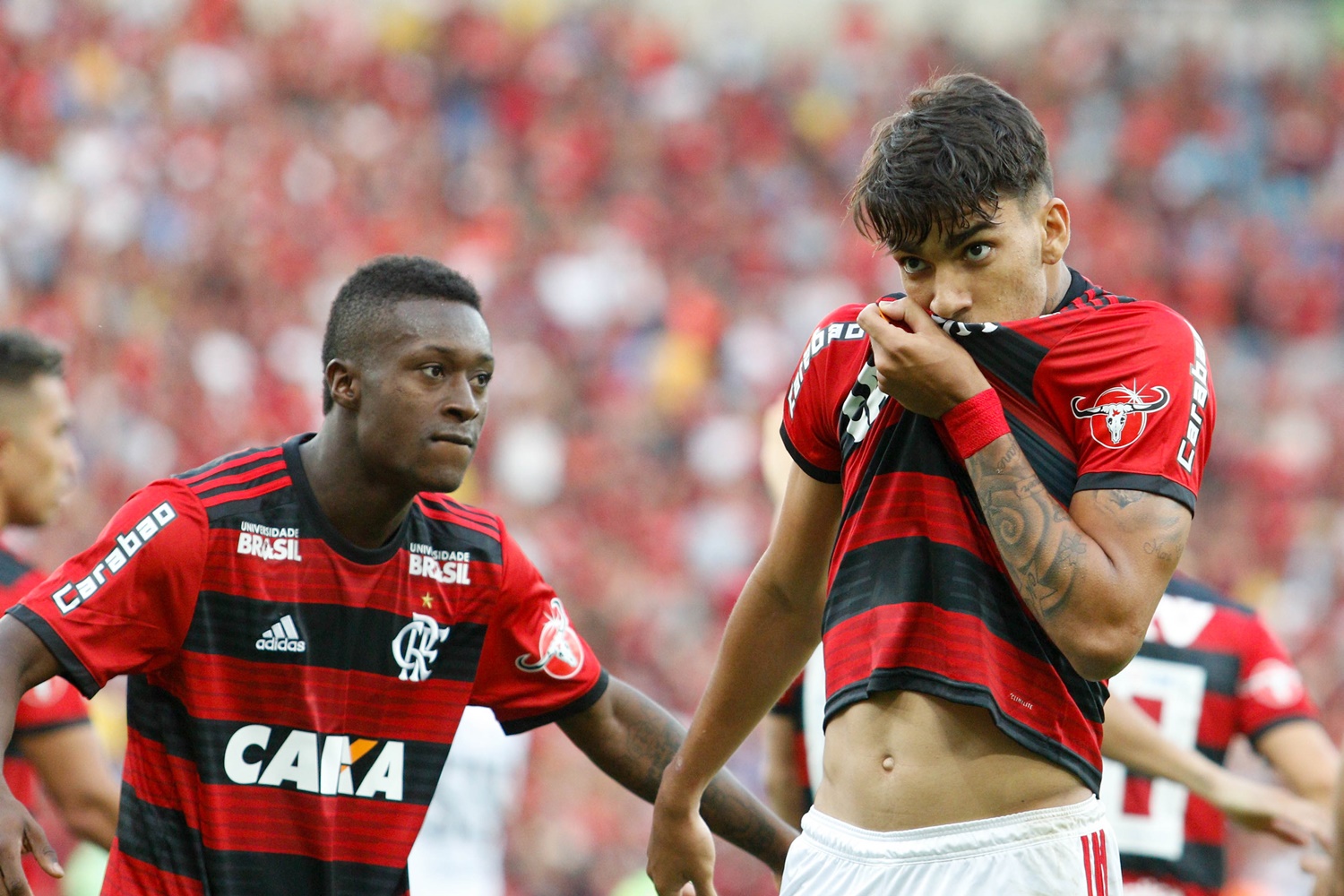 Paquetá comemora gol do Flamengo