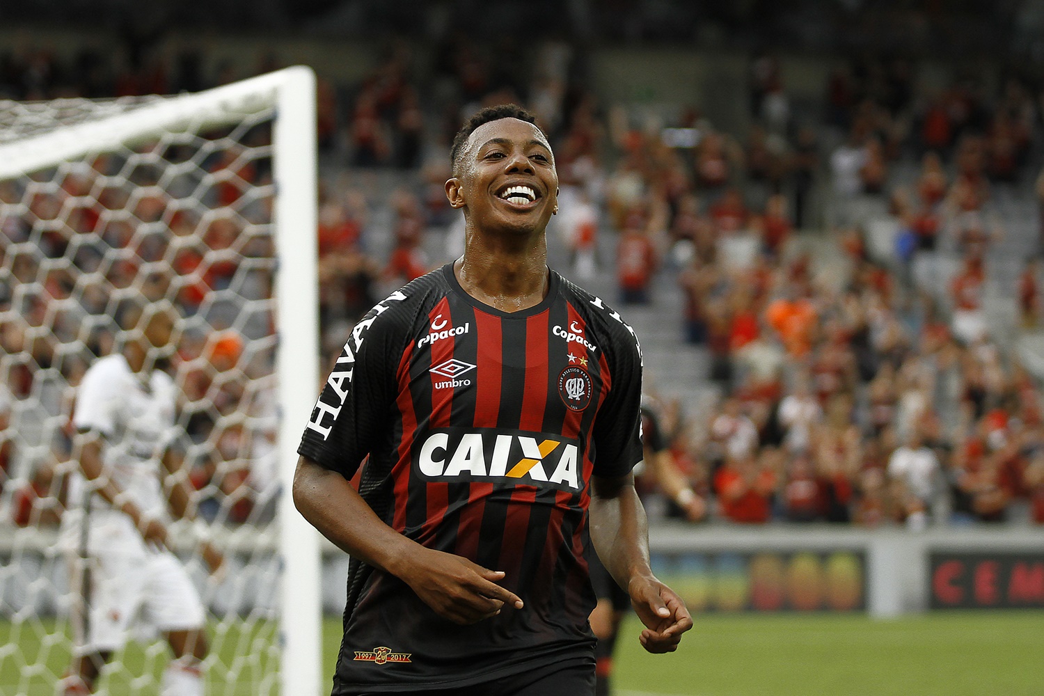 Atlético-PR durante partida no Brasileirão
