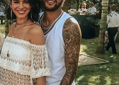 Bruna e Neymar em aniversário no Rio 