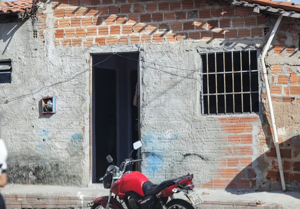 Casa onde as vítimas estavam quando foram baleadas 