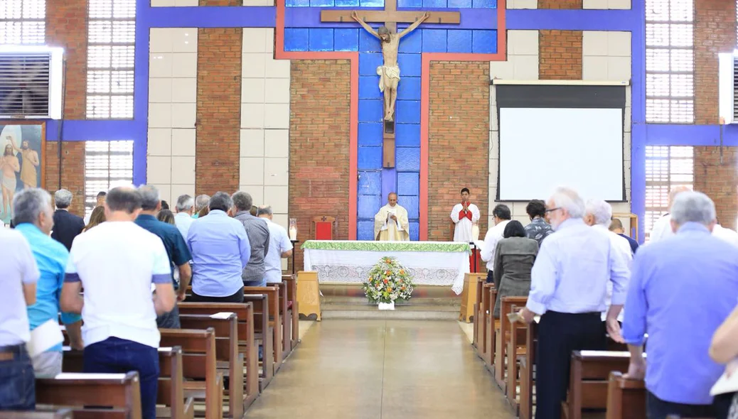 Missa pelos 68 anos Heráclito aconteceu na Capela Via Sacra, na Vila da Paz