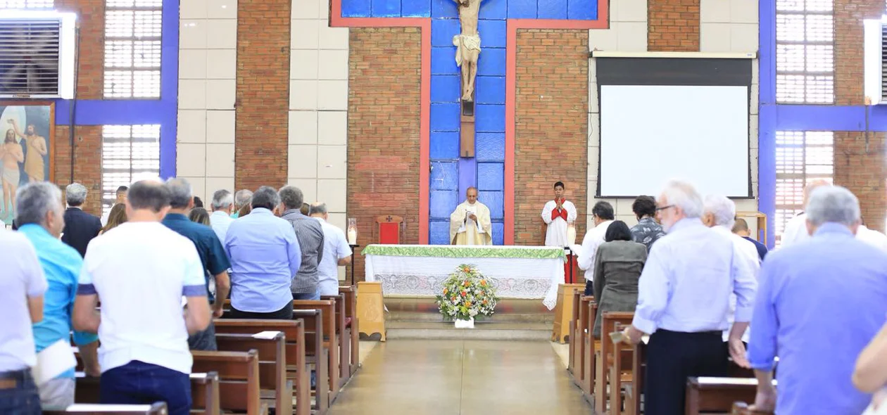 Missa pelos 68 anos Heráclito aconteceu na Capela Via Sacra, na Vila da Paz