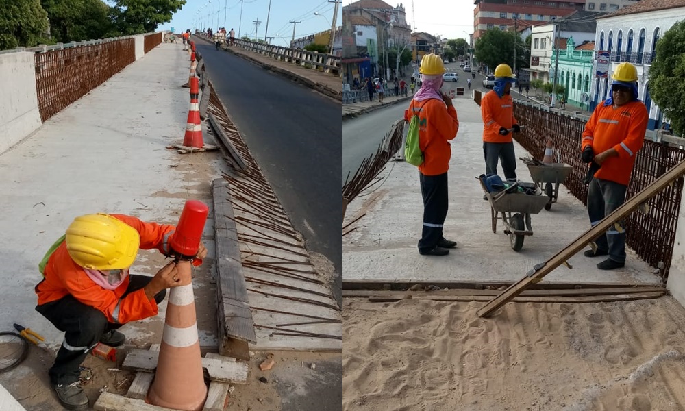 Obra na ponte Simplício Dias é retomada