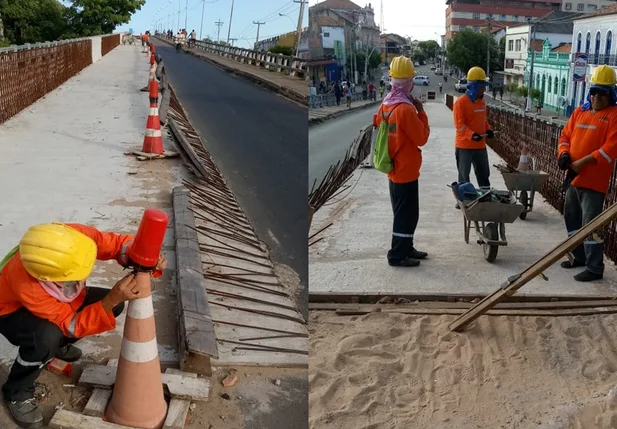 Obra na ponte Simplício Dias é retomada