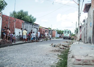 Rua em que aconteceu o crime