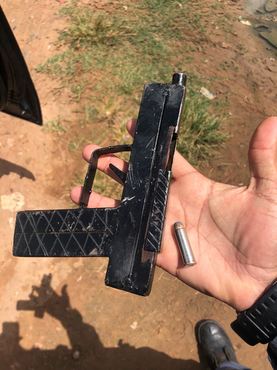 Arma encontrada com o acusado em Timon