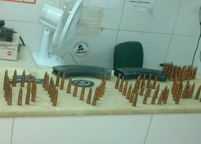 Munição apreendida