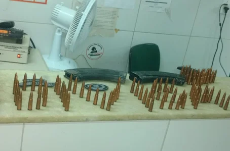 Munição apreendida