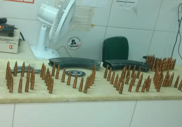 Munição apreendida