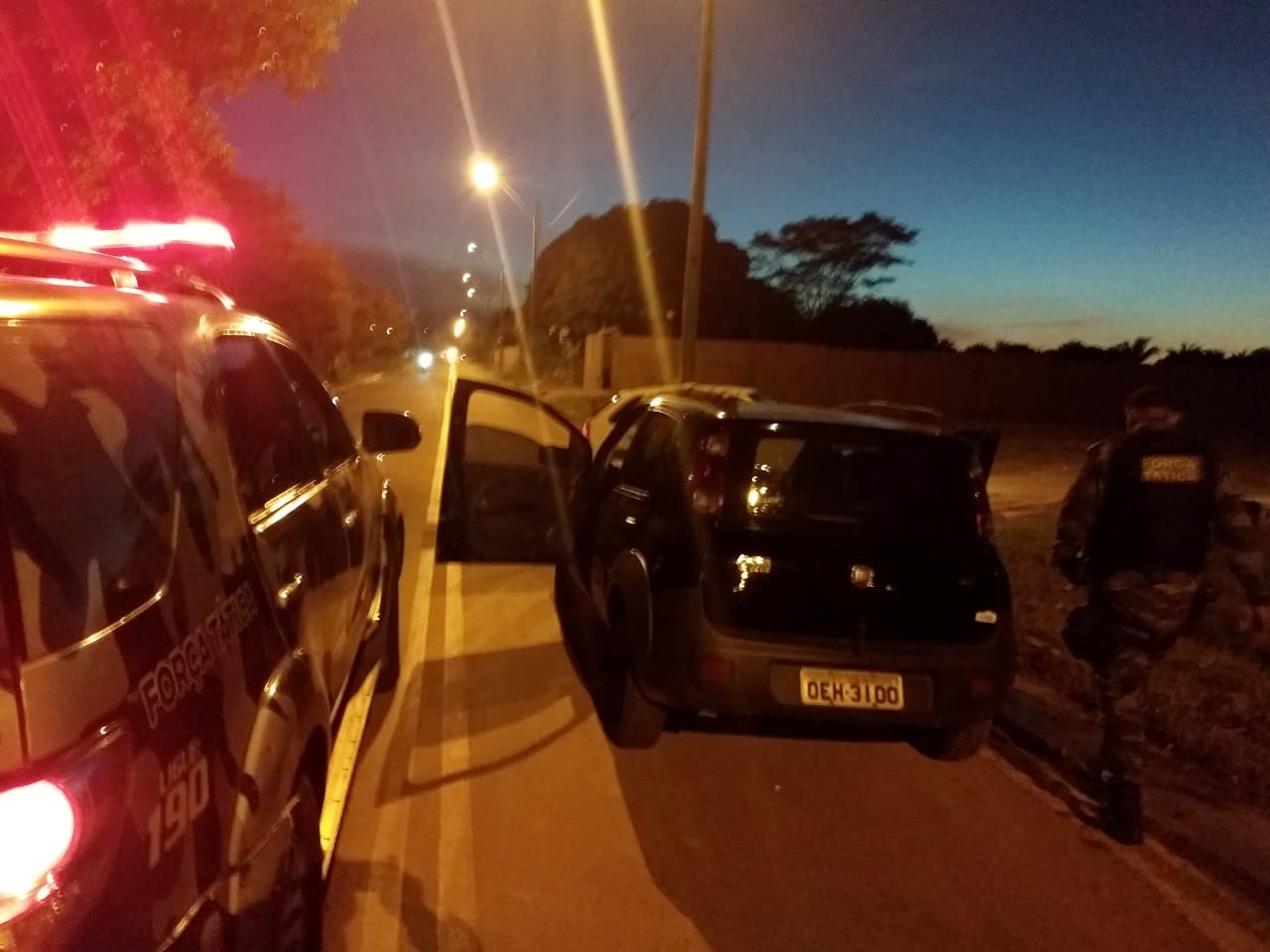 Carro utilizado pelos acusados