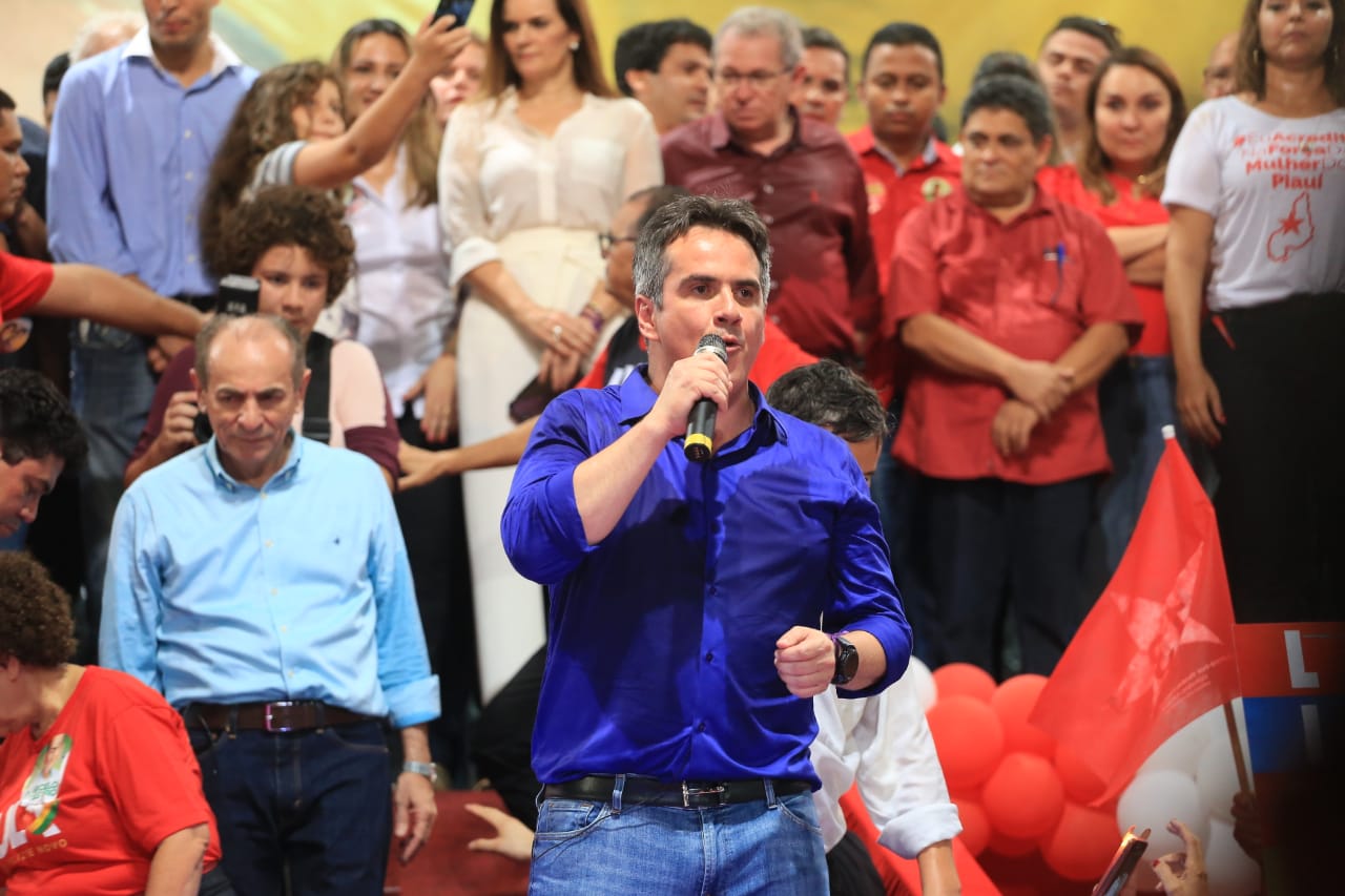 Ciro Nogueira durante convenção do PT em Teresina