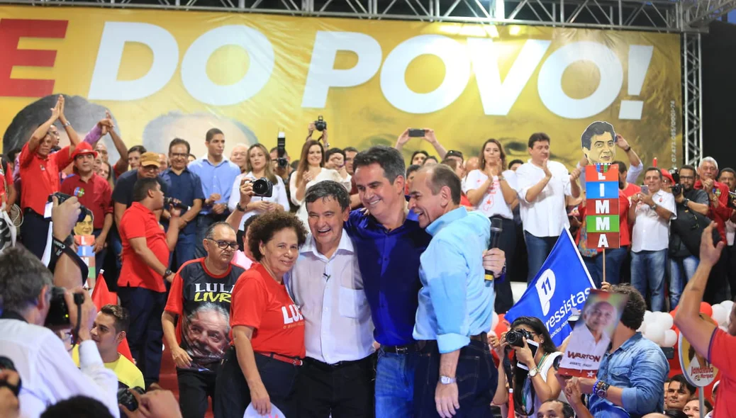 Marcelo Castro, Wellington Dias, Regina Sousa e Ciro Nogueira 