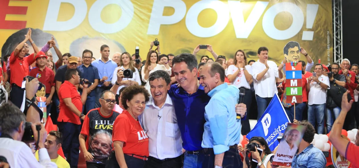 Marcelo Castro, Wellington Dias, Regina Sousa e Ciro Nogueira 