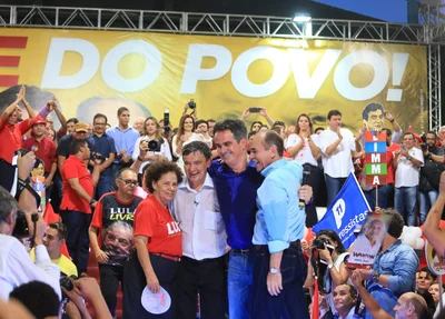 Marcelo Castro, Wellington Dias, Regina Sousa e Ciro Nogueira 