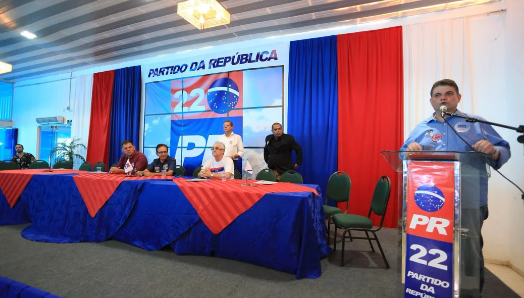 Fábio Novo durante discurso