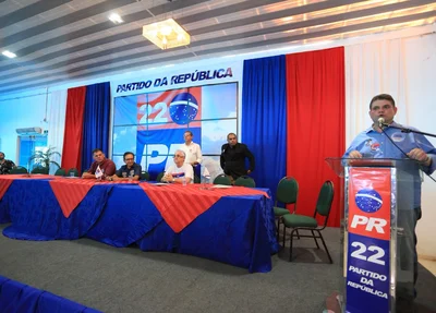 Fábio Novo durante discurso