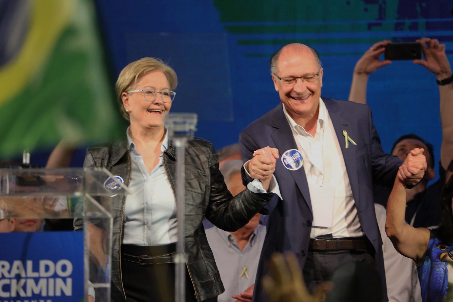 Geraldo Alckmin e Ana Amélia durante Convenção Nacional do PSDB em Brasília