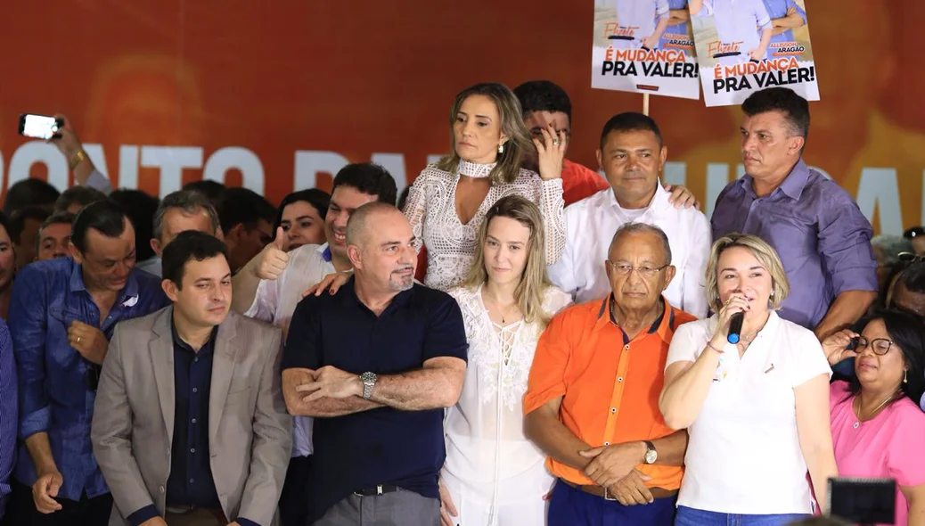 Major Elizete Lima fala durante convenção do Solidariedade