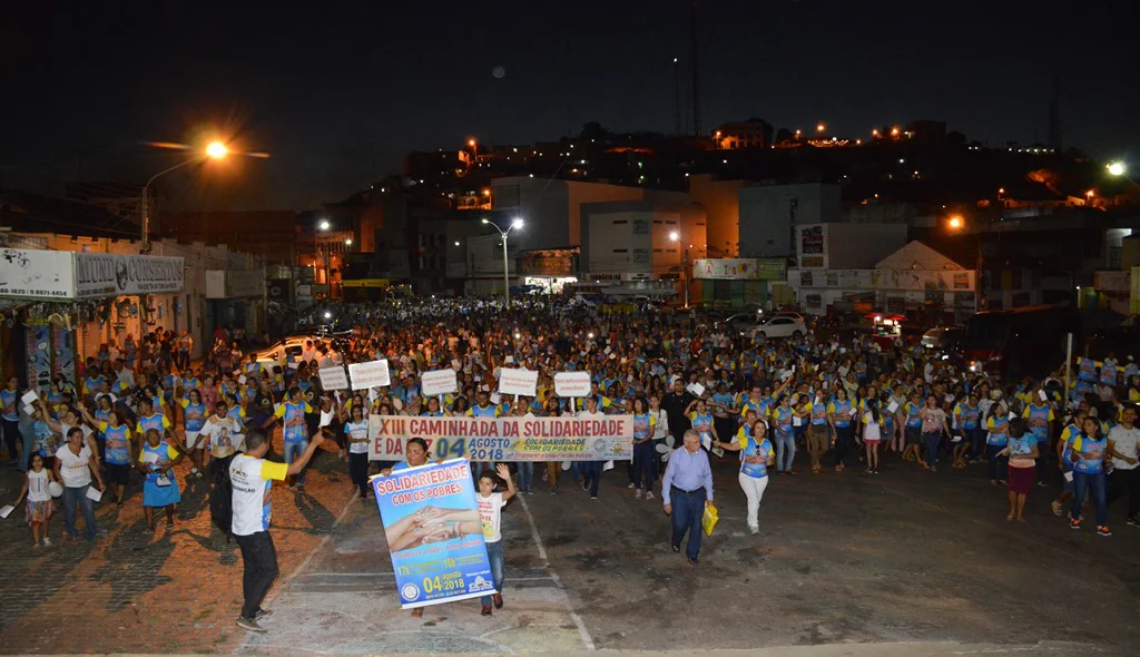 Chegada da caminhada a Igreja Catedral