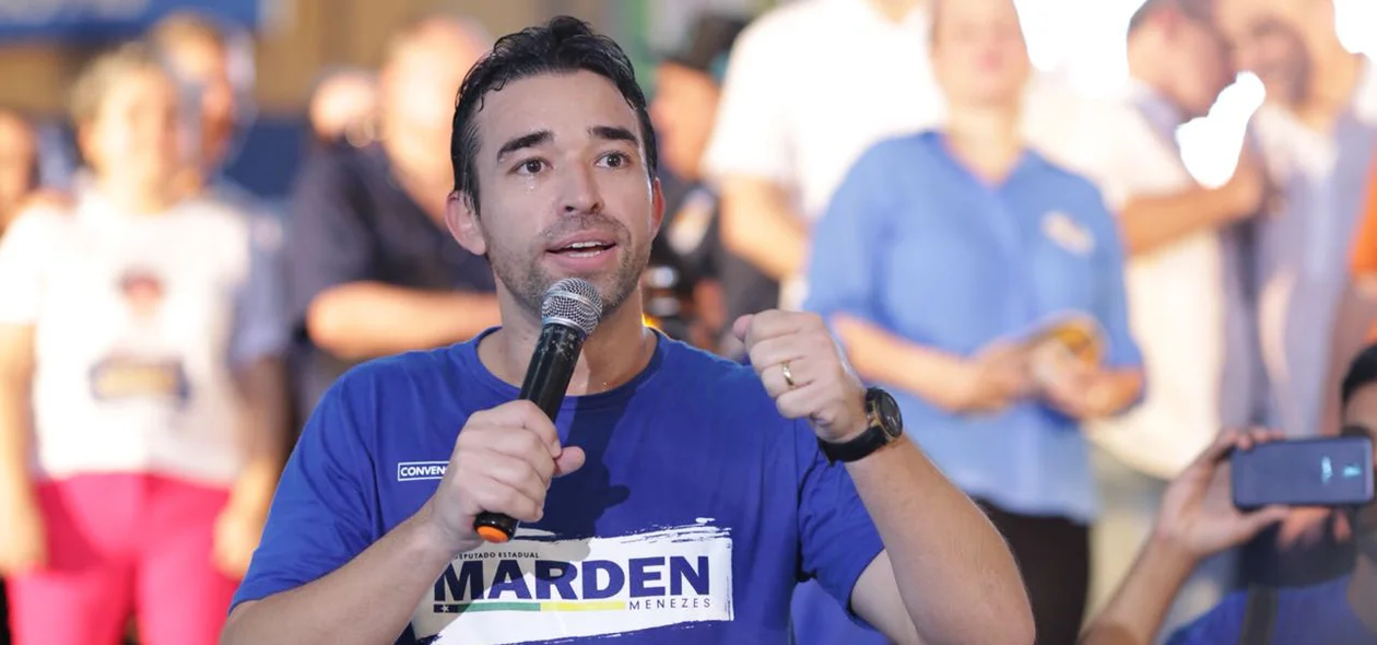 Marden Menezes durante convenção no Atlantic City em Teresina