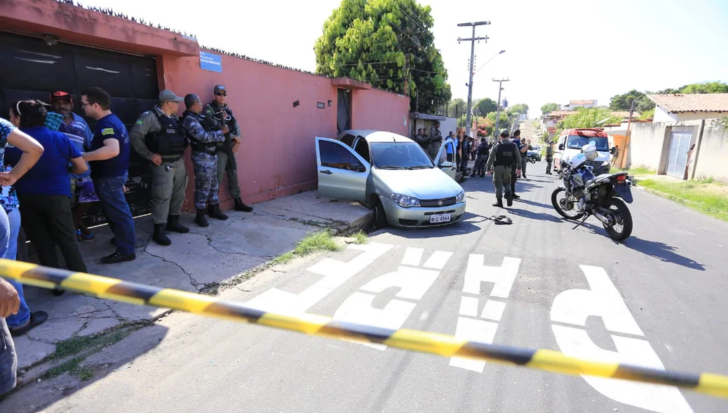 A troca de tiros aconteceu no bairro Cidade Nova