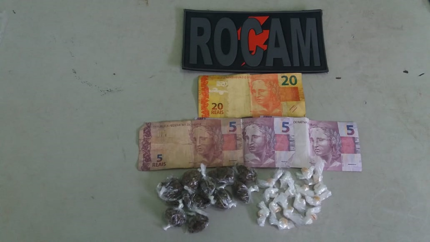 Drogas apreendidas pela Polícia Militar