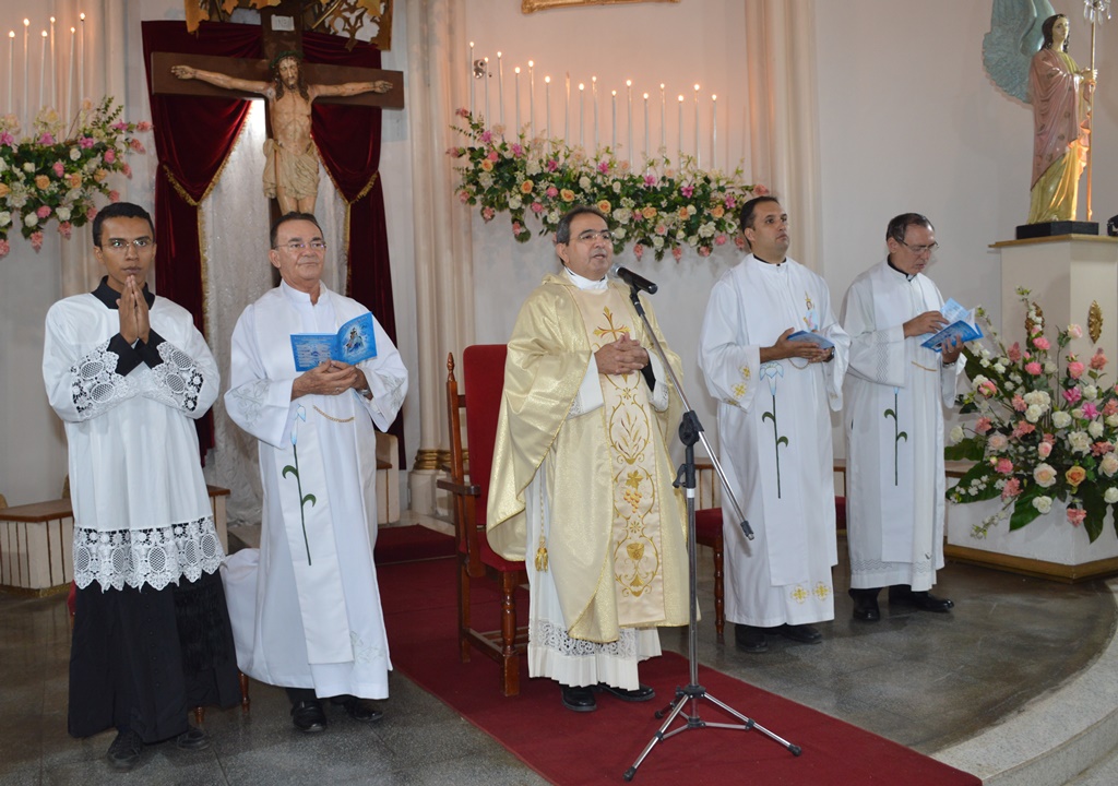Missa foi presidida pelo Padre Bezerra