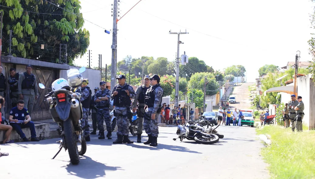 Policiais que participaram da perseguição