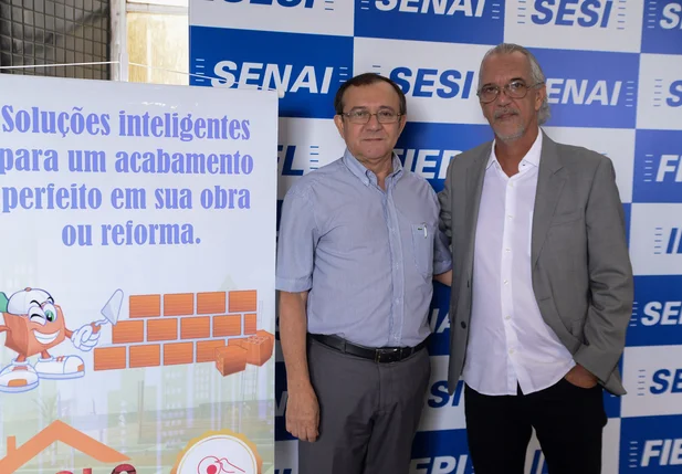 Presidente do SINDICER/PI, Waldyr Junior com o empresário do setor, Joaquim Costa