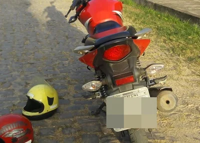 Motocicleta recuperada no bairro Manoel Evangelista 