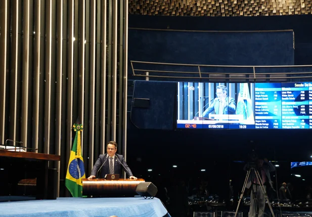 Ciro Nogueira no plenário do Senado Federal