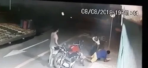 Imagens da câmera de segurança