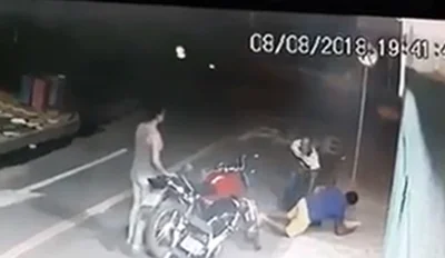 Imagens da câmera de segurança