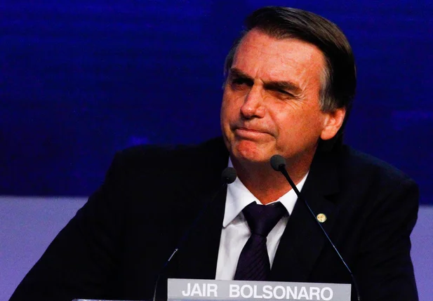 Jair Bolsonaro durante debate na Band