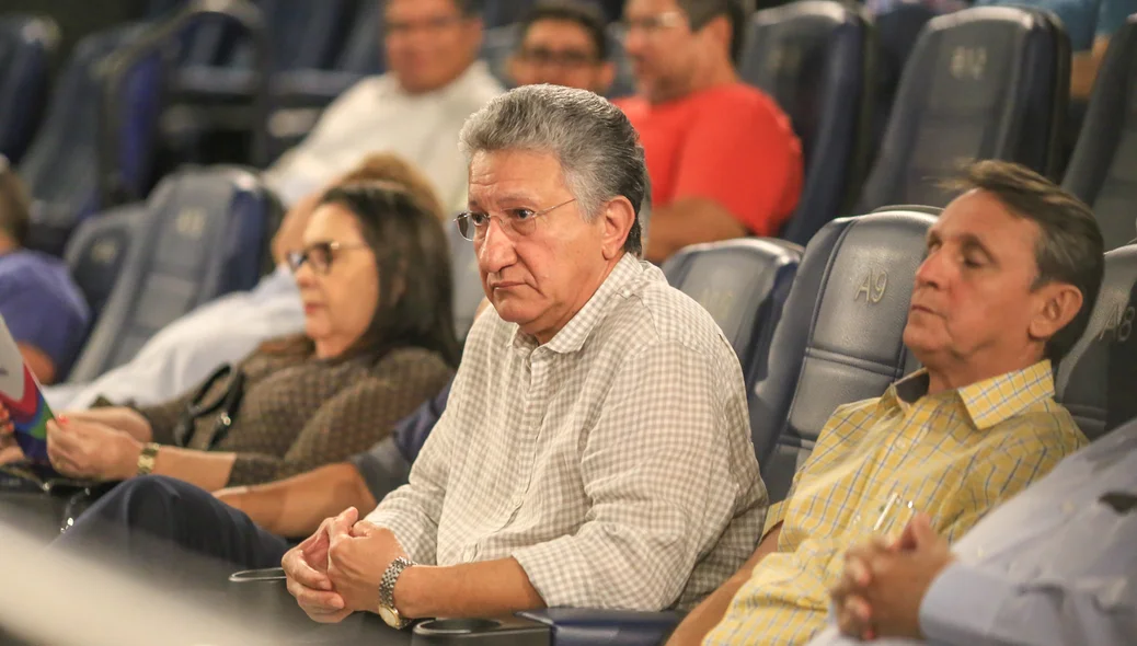 Luiz Júnior durante o evento