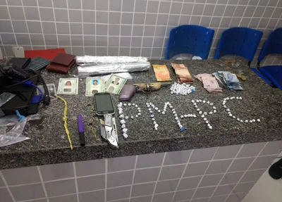 Material apreendido durante a operação