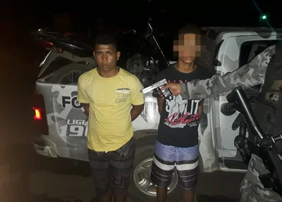 Pedro Henrique e o menor foram encaminhados para a Central de Flagrantes