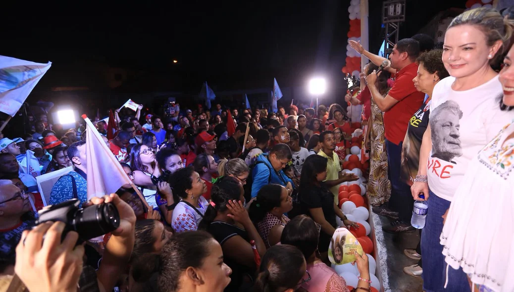 Evento em prol de Lula foi realizado em Teresina