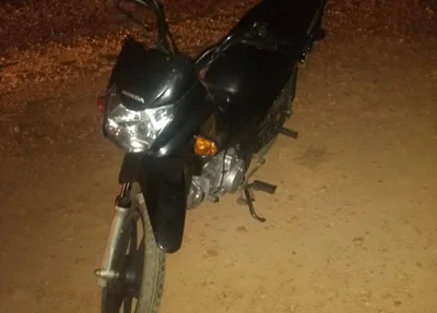 Motocicleta apreendida pela PM
