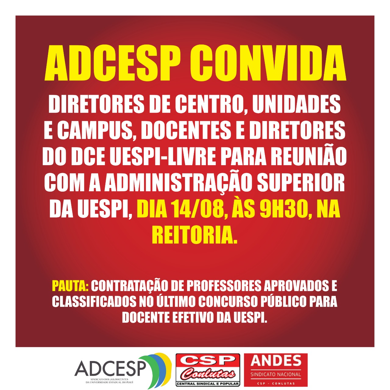 Assembleia na Uespi